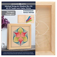Leisure Arts® Hexagon Stitched String Art Shadow Box Kit