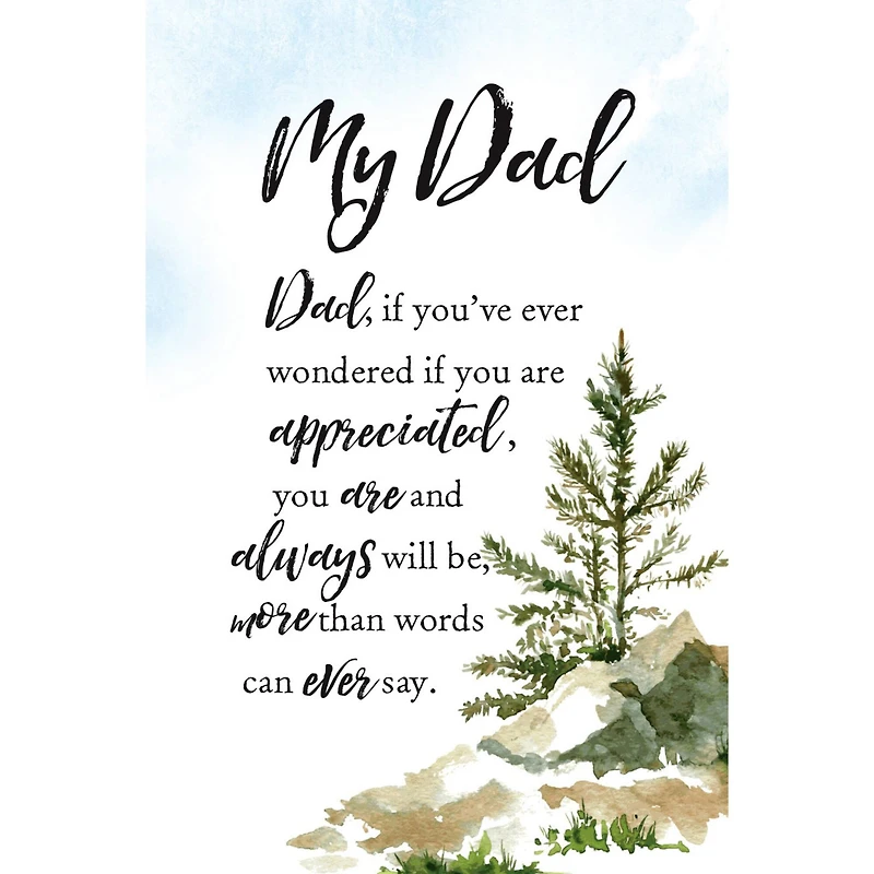 Woodland Grace Series My Dad Wood Plaque With Easel
