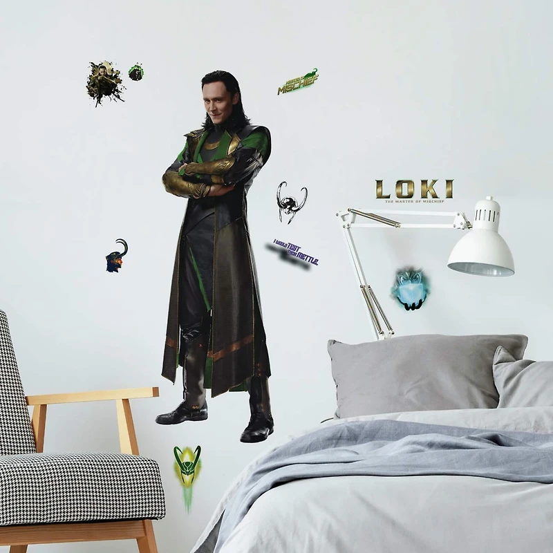 RoomMates Marvel Loki Peel & Stick Giant Wall Decal