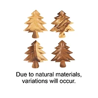 Hello Honey® Acacia Wood Christmas Tree Shaped Serving Bowl