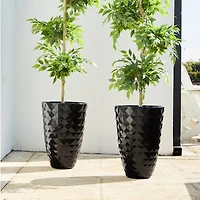 Glitzhome® 19.7" Eco-Friendly Oversized Faux Ceramic Pot Planters