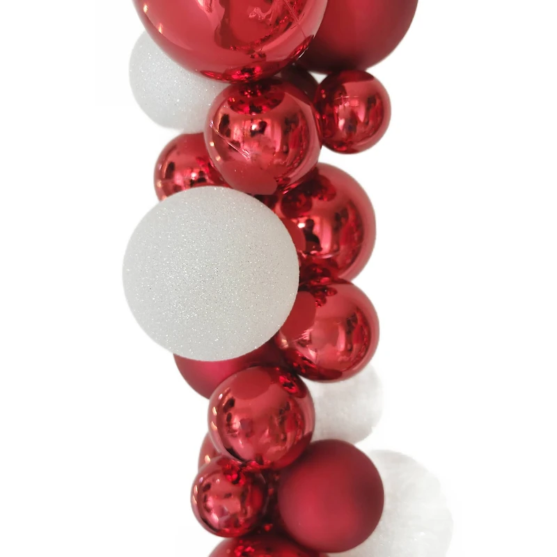6ft. Red & White Ball Garland by Ashland®