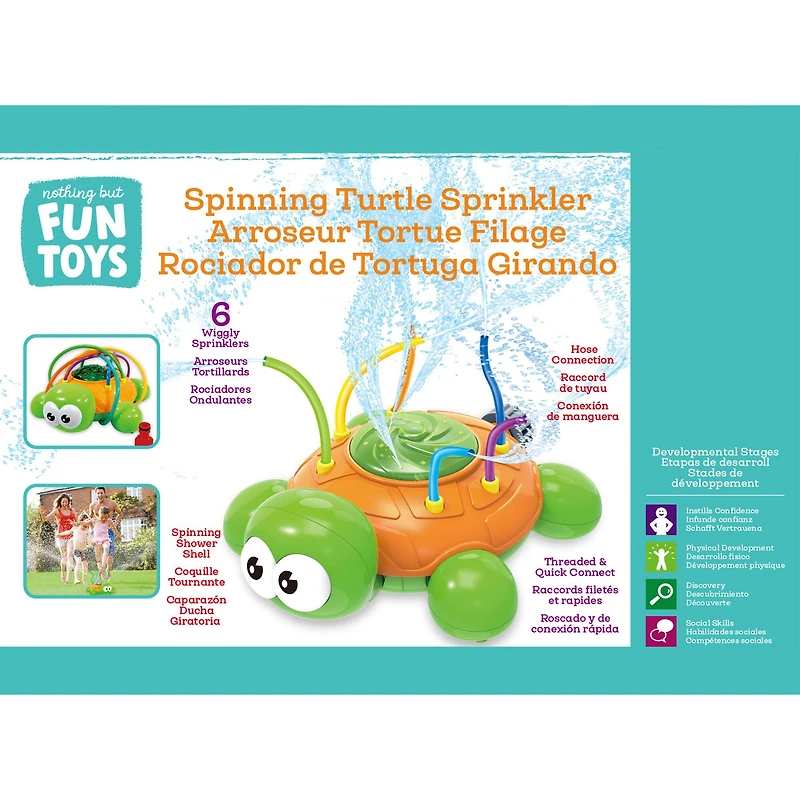Nothing But Fun Toys Spinning Turtle Sprinkler