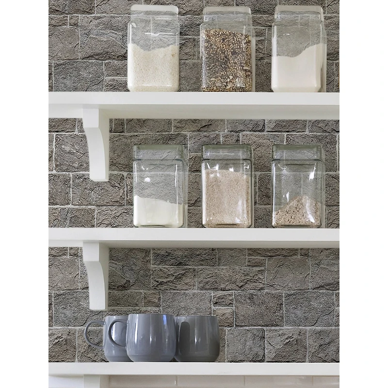 InHome Kennedy Stone Peel & Stick Wallpaper