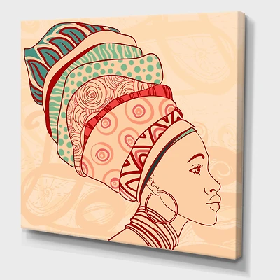 Designart - African American Woman with Turban II