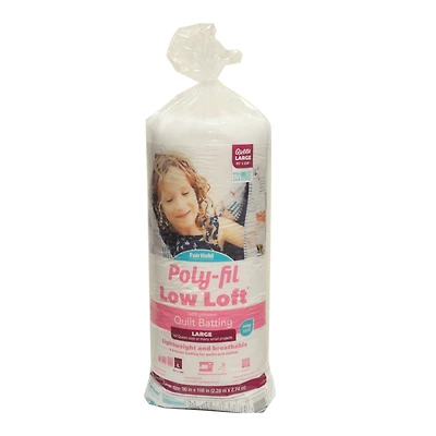 Poly-Fil Low-Loft® Quilt Batting, 90" x 108"
