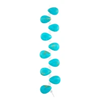 Turquoise Dyed Reconstituted Howlite Teardrop Beads, 17mm by Bead Landing™
