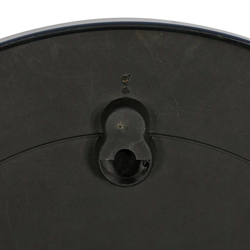 Black Glass Contemporary Wall Clock, 20" x 20" x 3"