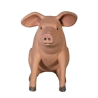 Design Toscano 23.5" Sitting in Hog Heaven Pig Statue