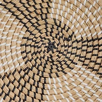 Set of 6 Brown Seagrass Eclectic Wall Decor, 14" x 14" x 3"