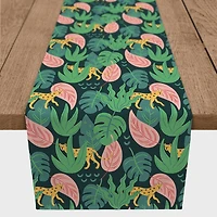 Tropical Cheetah Outdoor Table Runner