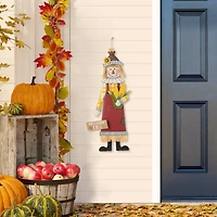 Glitzhome® 37.25" Metal Scarecrow Yard Stake/Standing/Hanging Sign