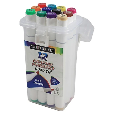 Sargent Art® -Piece Dual-Tip Triangular Marker Set