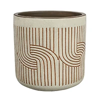 Hello Honey® 8" Modern Arched Design Terra Cotta Planter
