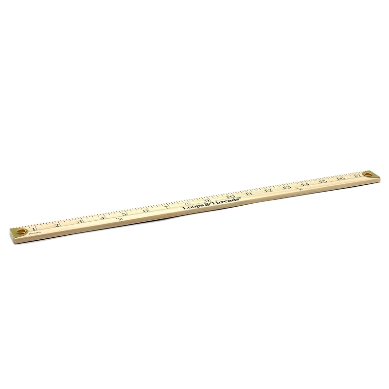 18" Wooden Ruler by Loops & Threads®