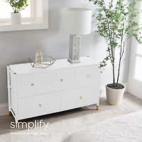 Simplify 5 Drawer Luxury Dresser