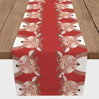 72'' Reindeer Pals Cotton Twill Runner