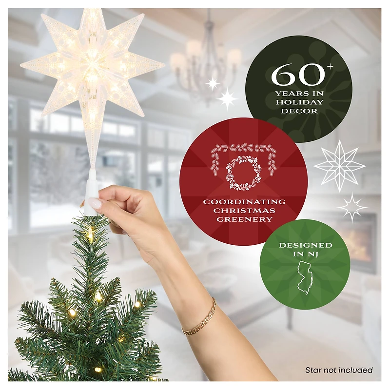 7.5ft. Pre-Lit True Gold Metallic Artificial Christmas Tree, Clear LED Infinity Lights®