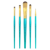 Royal & Langnickel® Menta™ Synthetic Blend Acrylic 5 Piece Brush Set