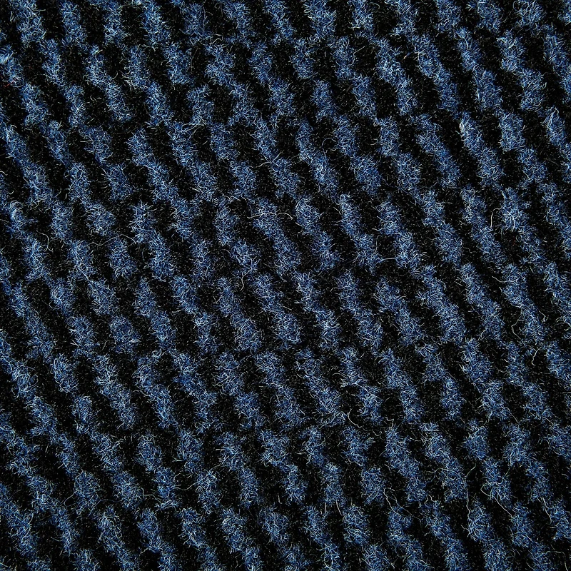 DII® Blue & Black Walk Off Utility Runner Doormat, 22" x 60"