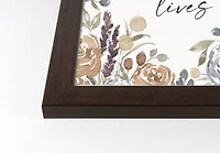 Redeemer Lives Neutral 16" x 16" Walnut Framed Print Under Plexiglass