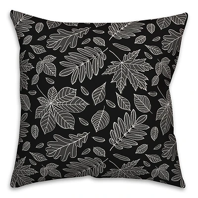 18" x 18" Leaf Mixture Indoor/Outdoor Throw Pillow