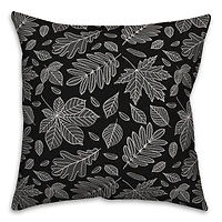 18" x 18" Leaf Mixture Indoor/Outdoor Throw Pillow