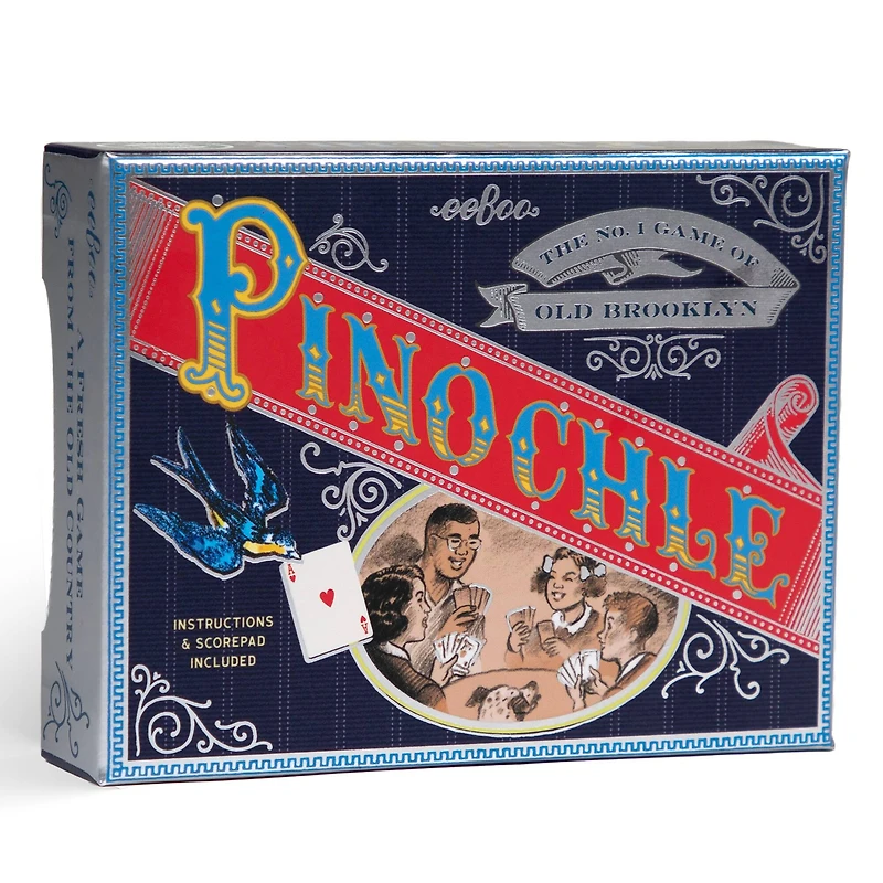 eeBoo Piece & Love Pinochle Playing Card Set