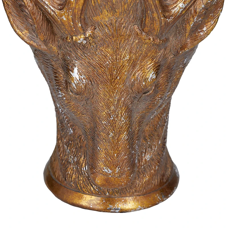 Bronze Polystone Traditional Planter, 14" x 10" x 10"