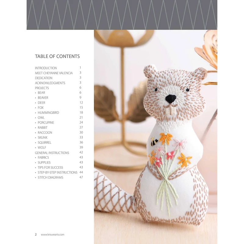 Leisure Arts® Stitchery Forest Friends Book