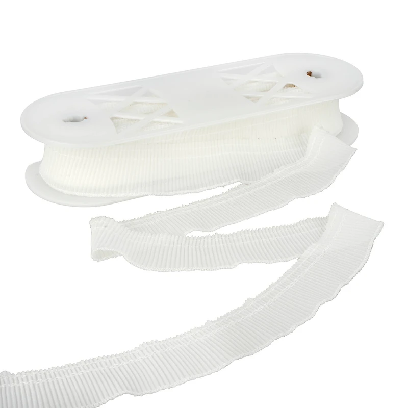 1.37" White Pleated Trim by Celebrate It®