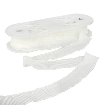 1.37" White Pleated Trim by Celebrate It®