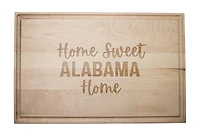 Home Sweet State Home 17" x 11" Maple Cutting Board