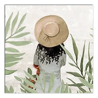 Sunhat Scene 30" x 30"Canvas Wall Art