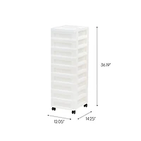 IRIS -Drawer Storage Cart With Organizer Top