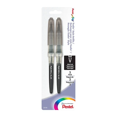 Pentel® Tradio® Stylo & Pulaman Fountain Pen Refills, 2ct.