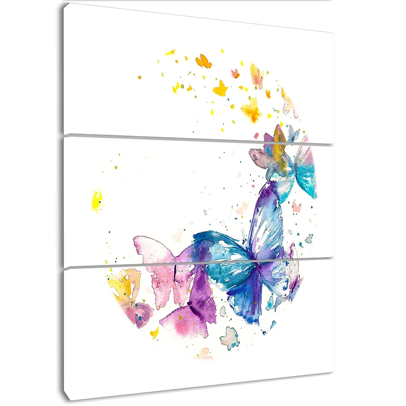 Designart - Butterfly on White Paper