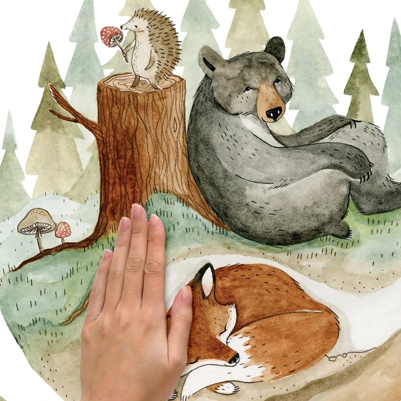 RoomMates Fox & Friends Peel & Stick Giant Wall Decal Set