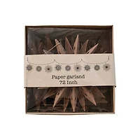 Hello Honey® 6ft. Paper Snowflake Garland in Kraft Box