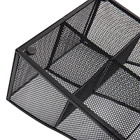 Mind Reader Network Collection 7-Compartment Black Cup and Condiment Organizer, 2ct.