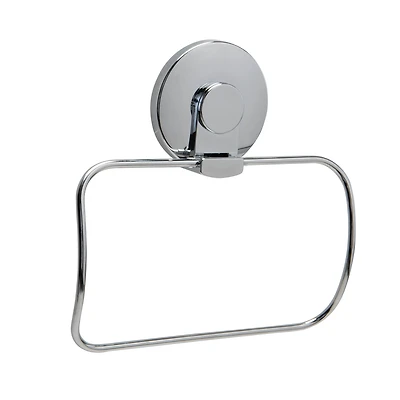 Bath Bliss Chrome Gel Suction Towel Holder