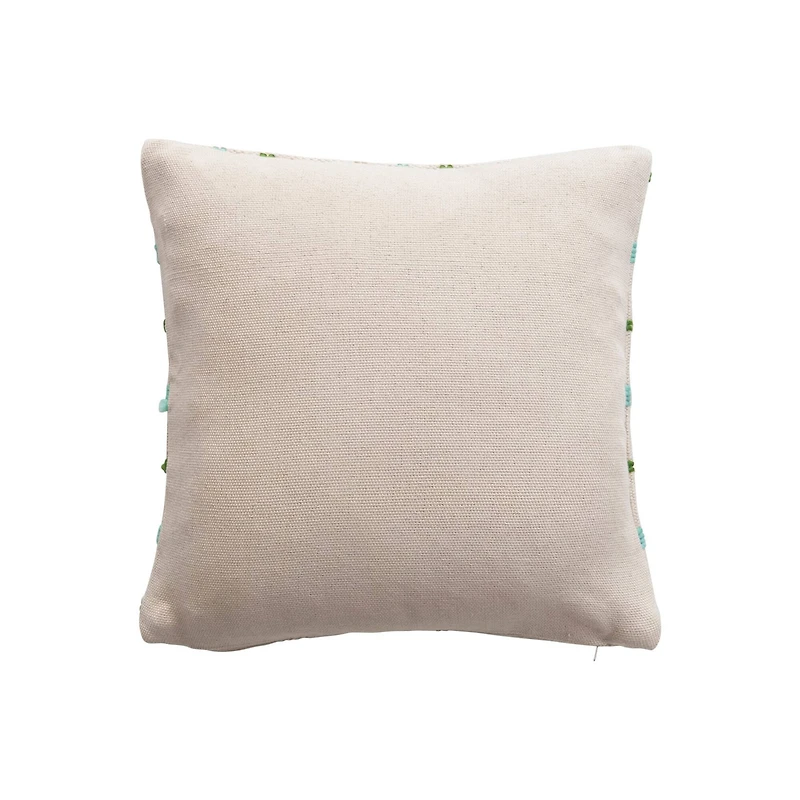 Hello Honey® 18" x 18" Square Woven Cotton & Wool Pillow