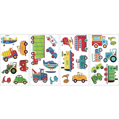 RoomMates Transportation Peel & Stick Wall Decals