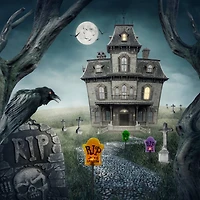 3ct. Tombstone Halloween Pathway Markers