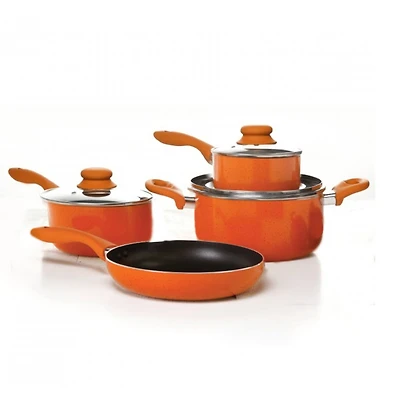 Simplemente Delicioso Casa Balboa 7-Piece Orange Cookware Set