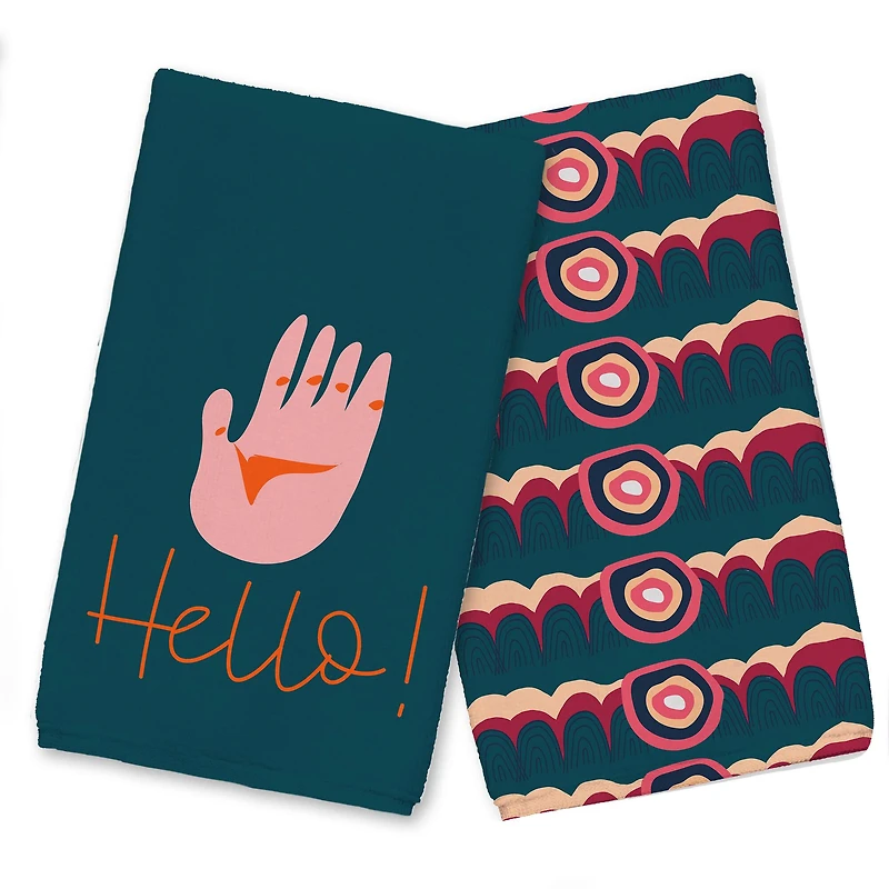 Hello Wave Tea Towel Set