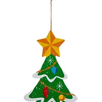 Glitzhome® 2ft. Metal Santa, Snowman & Tree Yard Stake Set