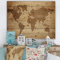 Designart - Ancient Map of The World V
