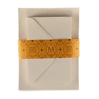 Fabriano 4.5" x 6.75" Medioevalis White Cards & Envelopes, 20ct.