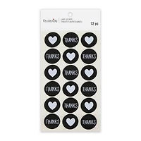 Thanks & Hearts Round Label Stickers by Recollections™